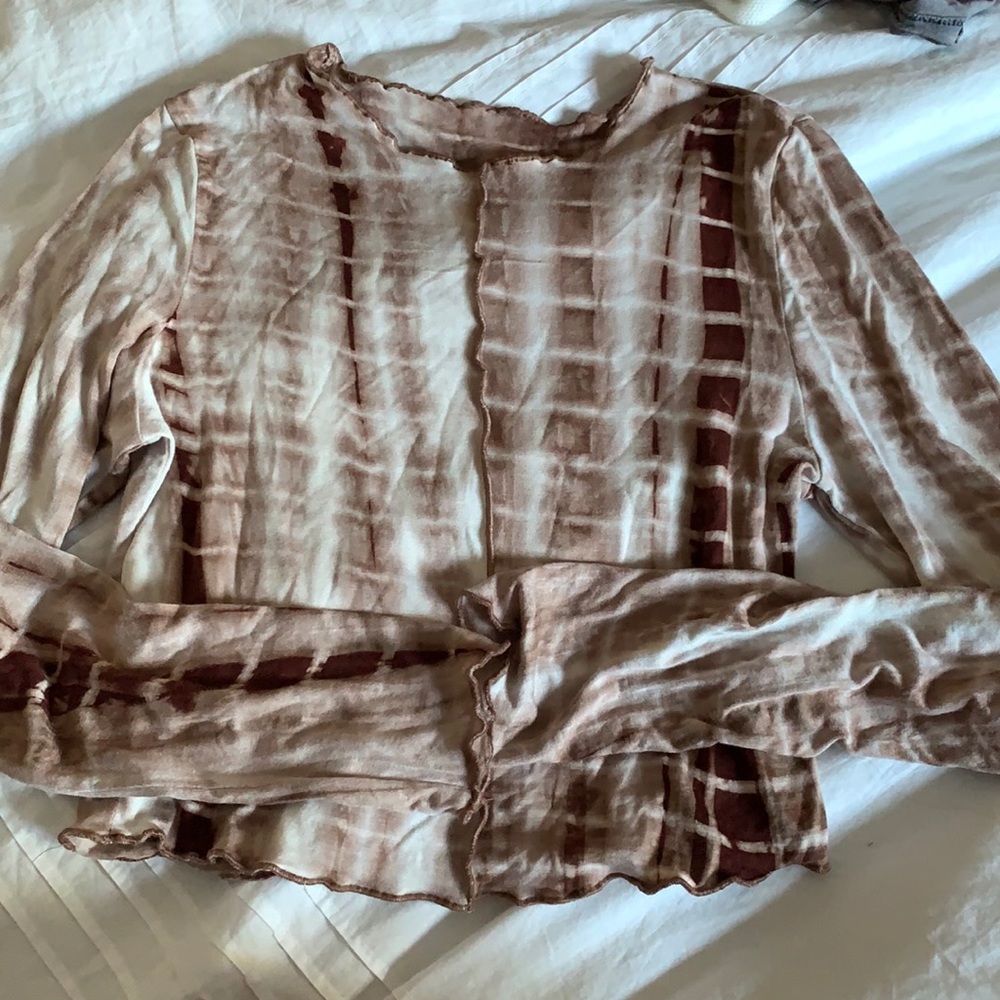 Brown retro top